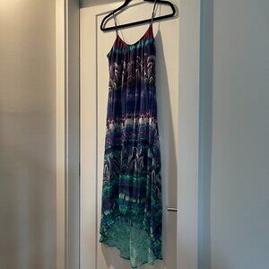 Colorful Flowy Summer Maxi Dress – Spaghetti Straps – Effortless Chic